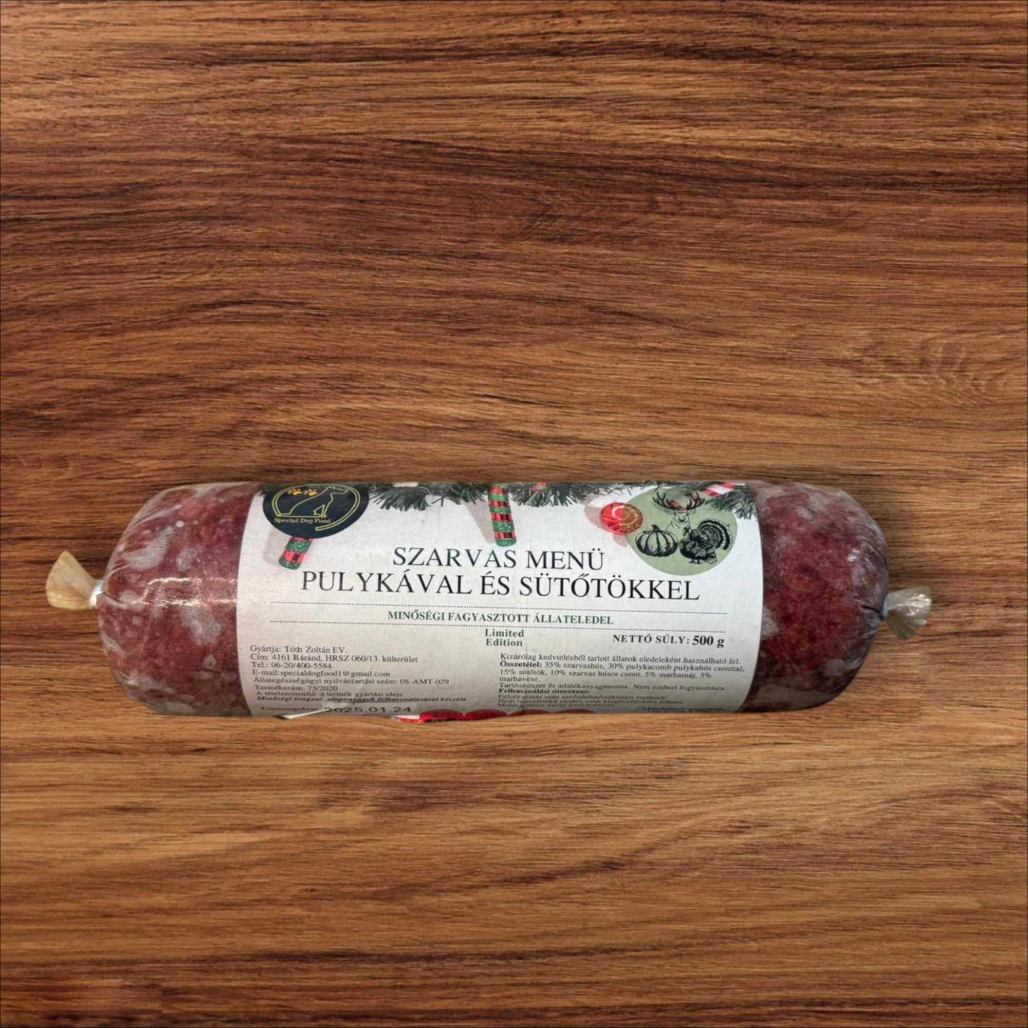 Jeleň-morka s tekvicou menu 500g